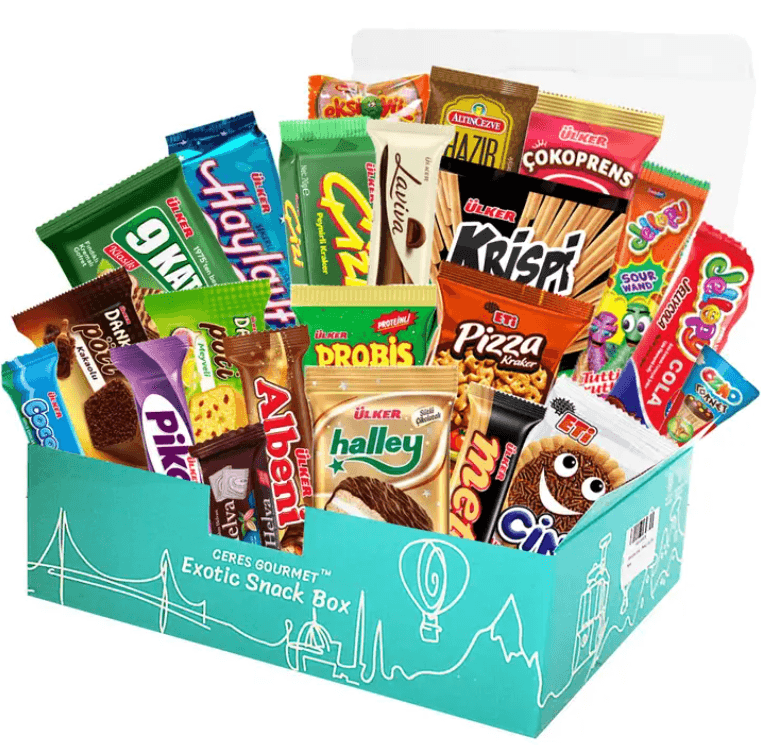 Assorted products for retail